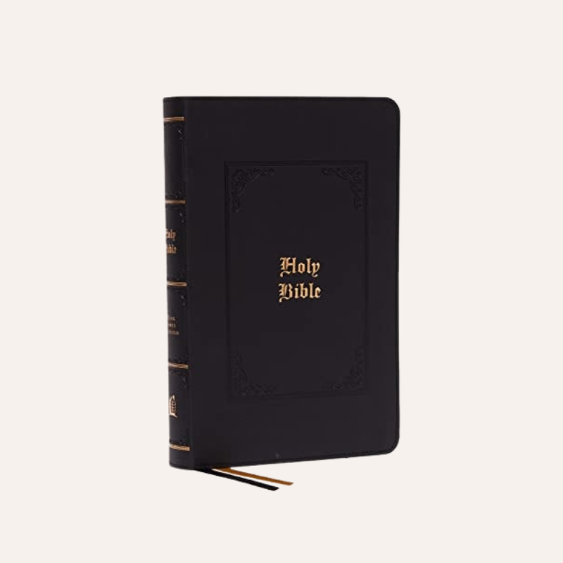 KJV Persoanl Size Large Print Ref Bible Black