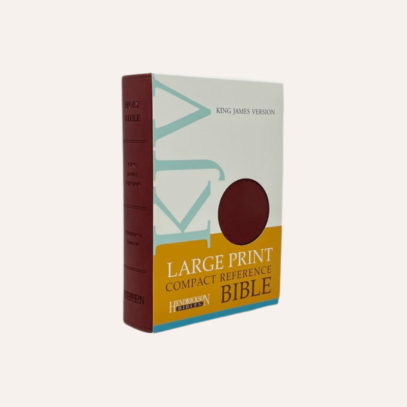 KJV Large Print Compact Ref Bible Burgundy