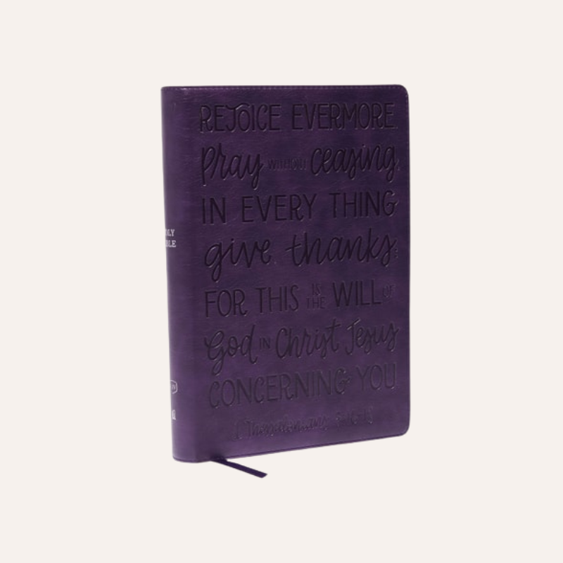 KJV L.P Center Column Ref Bible Purple Leathersoft