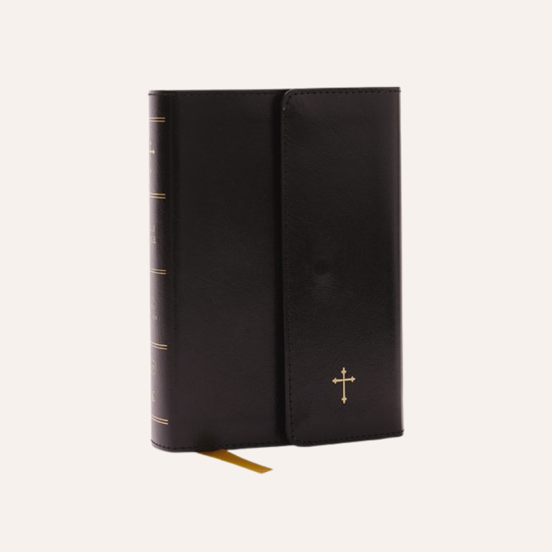 KJV Compact Ref Bible Black Leatherflex