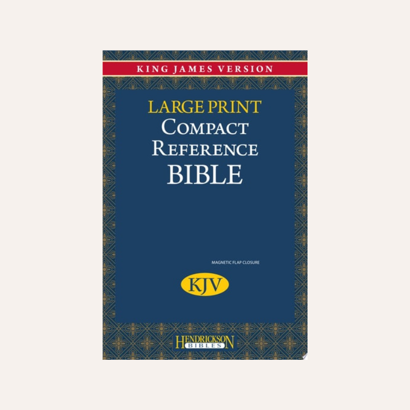 KJV Compact Large Print Ref Bible Black