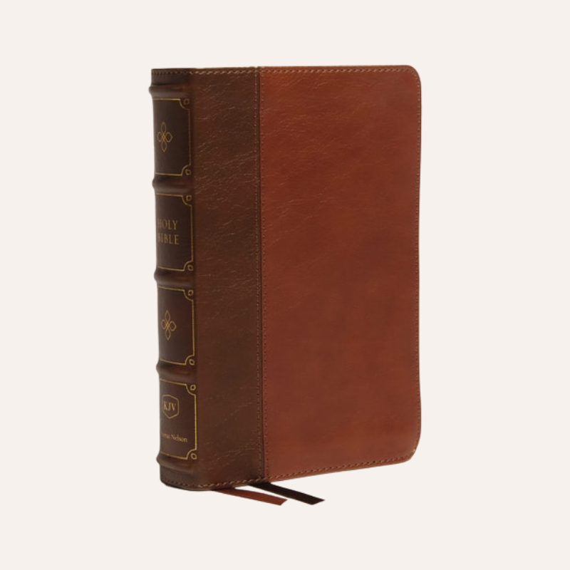 KJV Compact Bible Brown Leathersoft