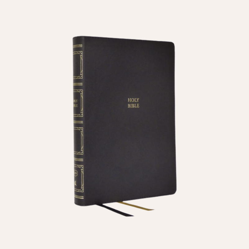 KJV Large Print Thinline Bible Black Leathersoft