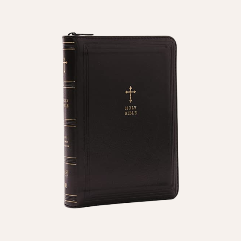 KJV Compact Ref Bible Black Leathersoft