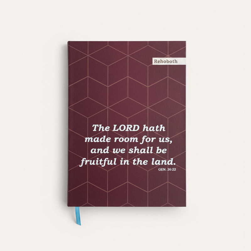 Rehoboth Maroon Hex pattern Journal - A5