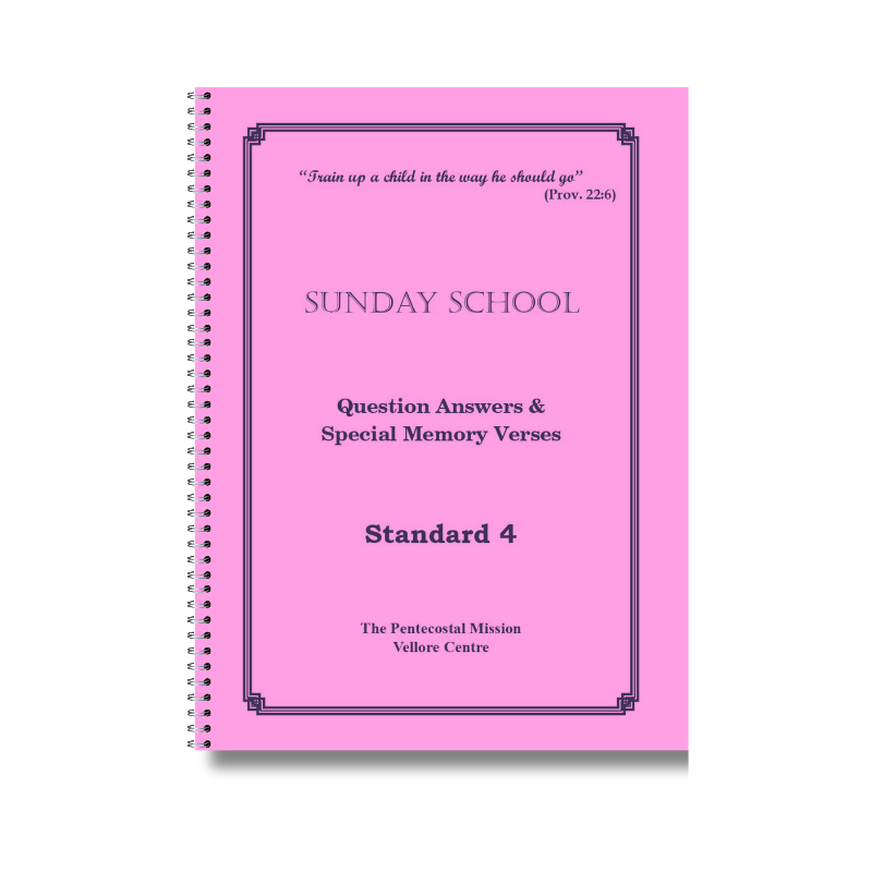 Sunday school notes standard 4th (ENG)